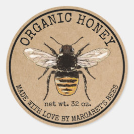 Honey Jar Labels Honeybee Honeycomb Bee Apiary