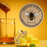 Honey Jar Labels Honeybee Honeycomb Bee Apiary<br><div class="desc">Gebruik deze Honey Jar Labels Honeybee Honeycomb Bee Apiary stickers met druppelende honingelementen om je biologische honing met liefde te verpakken. Oorspronkelijke hand getrokken bij met een  gevoel voor uw biologische grondstof</div>