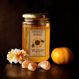 Honey Jar Labels Honeybee Honeycomb Bee Apiary