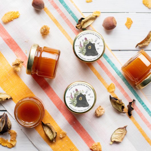 Honey Jar Labels | Honeybee Honeycomb Bee Apiary