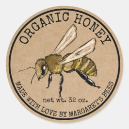 Honey Jar Labels Honeybee Honeycomb Bee Apiary