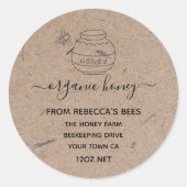 Honey Jar Labels | Honingbijen Apiary (Voorkant)