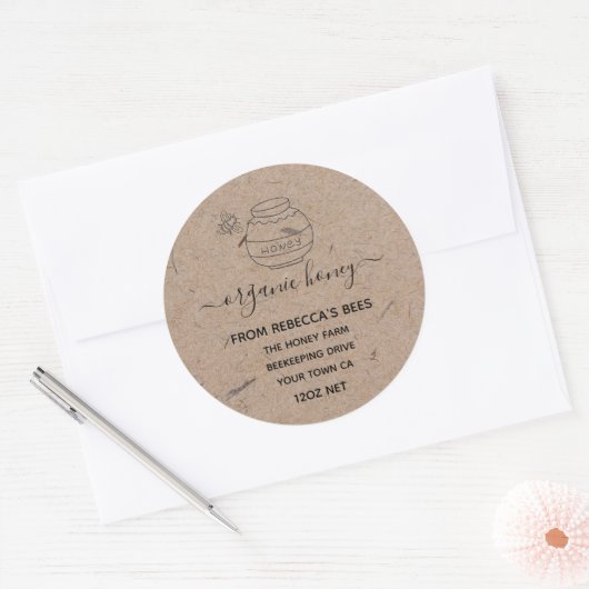 Honey Jar Labels | Honingbijen Apiary (Envelop)