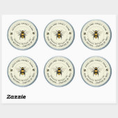 Honey Jar Labels, mama om bij te zijn, honing verz Ronde Sticker (Vel)