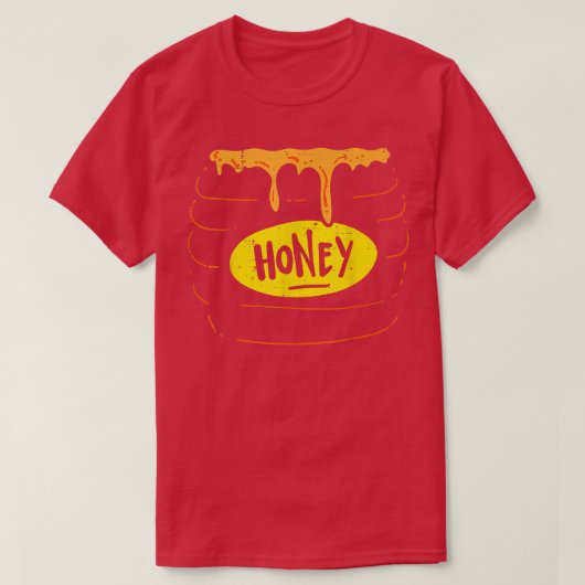 Honey Jar Pot Costume Funny Sweet Halloween  T-shirt (Design voorkant)