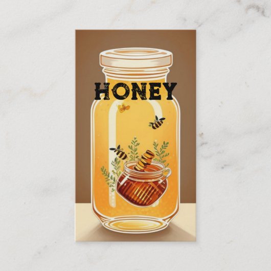 Honey Jar Visitekaartje (Voorkant)