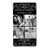 Honey Jelly Jar Labels 4 Foto Wedding Jar Favoriet (Voorkant)