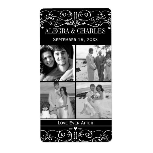 Honey Jelly Jar Labels 4 Foto Wedding Jar Favoriet (Voorkant)