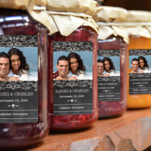 Honey Jelly Jar Labels Foto Trouwpot Dank je wel