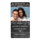 Honey Jelly Jar Labels Foto Trouwpot Dank je wel (Voorkant)