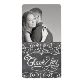 Honey Jelly Jar Labels Trouwfoto Dank u (Voorkant)