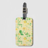 Honey Lemon Flowers OrangeTravel Label Bagagelabel (Voorkant (verticaal))