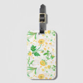 Honey Lemon Flowers Snow White Travel Label Bagagelabel (Voorkant (verticaal))