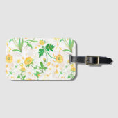 Honey Lemon Flowers Snow White Travel Label Bagagelabel (Voorkant (horizontaal))