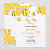 Honey Little Bee 2e verjaardag Kaart (Voorkant / Achterkant)