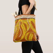 Honey Locust op een All-Over-Print Tas (Dichtbij)
