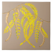 Honey Locust op een keramische Tegel Tegeltje (Voorkant)