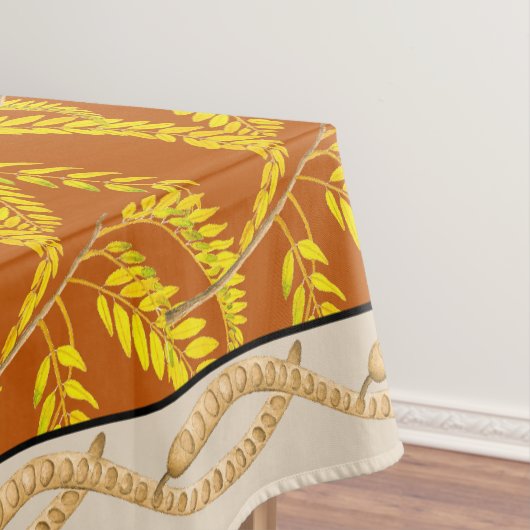 Honey Locust op een Tablecloth Tafelkleed (Voorbeeld)