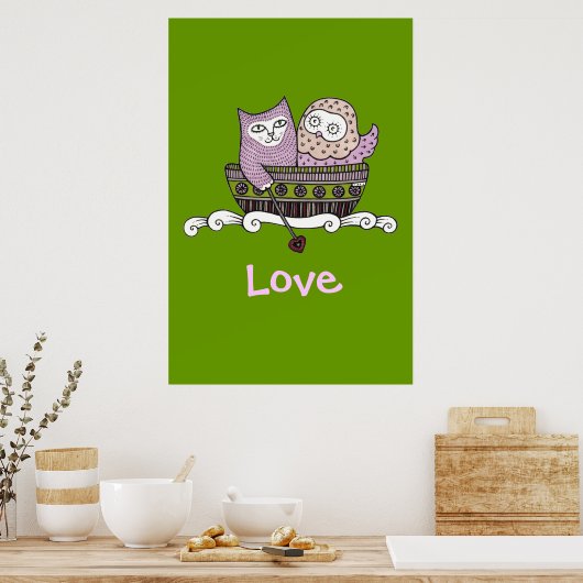 Honey Love Art Poster (Keuken)