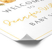 Honey mammie om bij te zijn beer Baby shower Welko Poster (Hoek)
