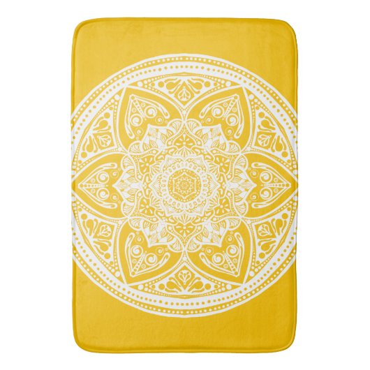 Honey Mandala Badmat (Voorkant Verticaal)