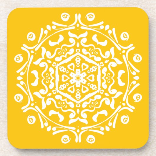 Honey Mandala Bier Onderzetter (Voorkant)