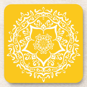 Honey Mandala Bier Onderzetter