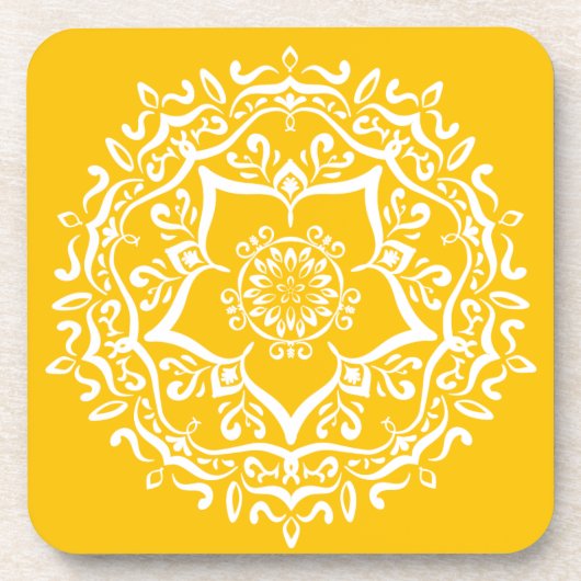 Honey Mandala Bier Onderzetter (Voorkant)