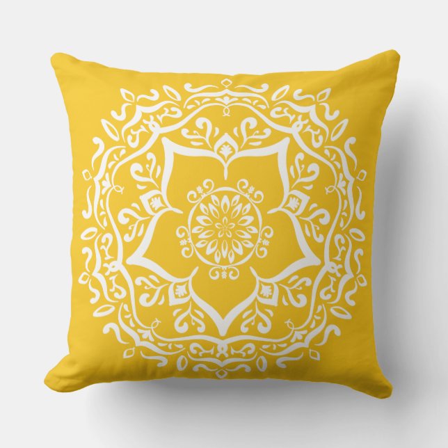 Honey Mandala Buitenkussen (Voorkant)