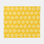 Honey Mandala Fleece Deken (Voorkant (Horizontaal))