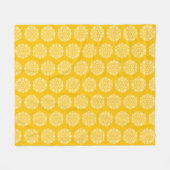 Honey Mandala Fleece Deken (Voorkant (Horizontaal))