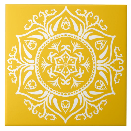 Honey Mandala Tegeltje (Voorkant)