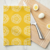 Honey Mandala Theedoek (Quarter Fold)