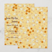 Honey Marigold Wedding Set Kaart (Voorkant / Achterkant)