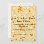 Honey Marigold Wedding Set Kaart (Achterkant)