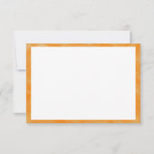 Honey Marmalade Border Blank Invitation Sjabloon Kaart (Achterkant)