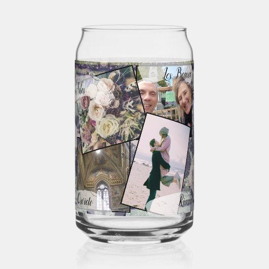 Honey moon 8 foto's Drinkware Set Blikvorm Glas (Voorkant)