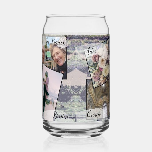 Honey moon 8 foto's Drinkware Set Blikvorm Glas (Rechts)