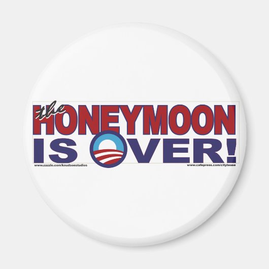 HONEY-MOON-IS-OVER MAGNEET (Voorkant)