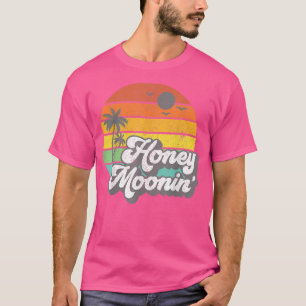 Honey Moonin Beach Honeymoon Vacation Mannen Women T-shirt