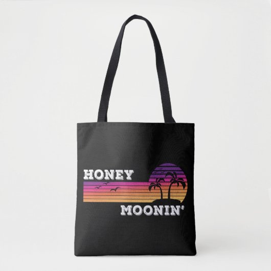 Honey Moonin Beach Honeymoon Vacation Mannen Women Tote Bag (Voorkant)