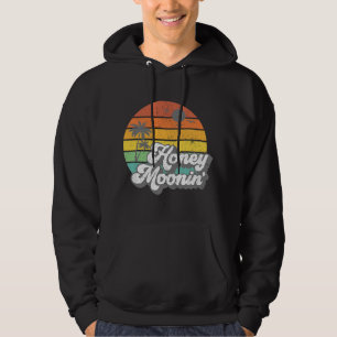 Honey Moonin Beach Honeymoon Vakantie Mannen Vrouw Hoodie
