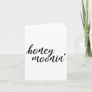 Honey Moonin Bruid en bruidegom Honeymoon Premium  Kaart