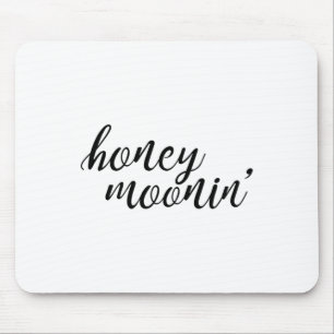 Honey Moonin Bruid en bruidegom Honeymoon Premium  Muismat