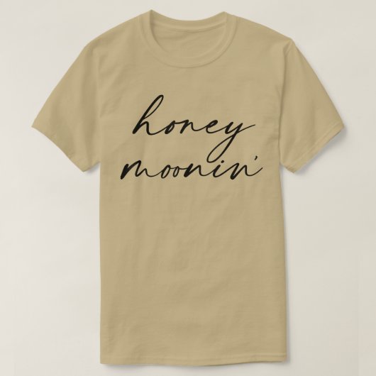 Honey Moonin Fun Honeymoon Bride en Groom Honeymo T-shirt (Design voorkant)