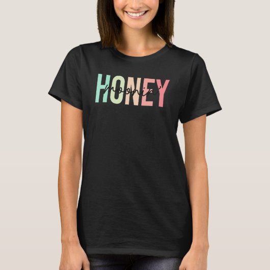 Honey Moonin Fun Honeymoon Bride en Groom Honeymo T-shirt (Voorkant)
