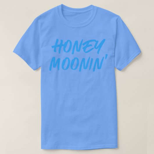 Honey MooninGehuwde paren die Honeymoon afstemmen T-shirt (Design voorkant)