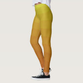 Honey Mustard Yellow Gradient Striped Ombre Leggings (Links)