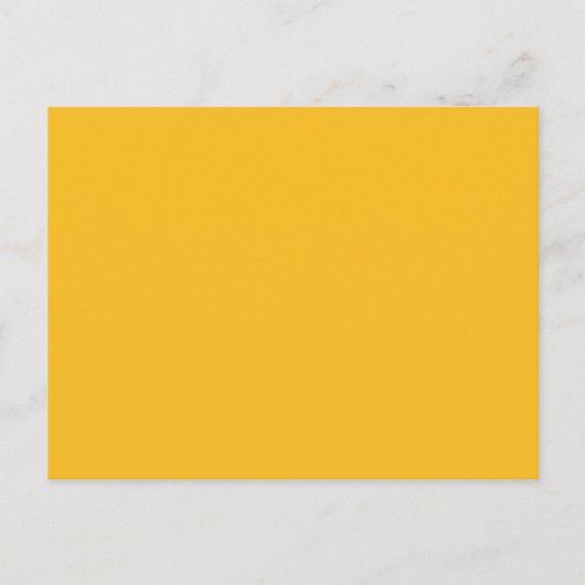 Honey Mustard Yellow Solid Trend Color Background Briefkaart (Voorkant)
