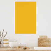 Honey Mustard Yellow Solid Trend Color Background Poster (Keuken)